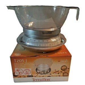 Terraillon Kitchen Scale w Bowl 2 oz/4 lbs Model T205J